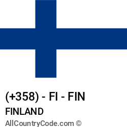 Finland Country and phone Codes : +358, FI, FIN