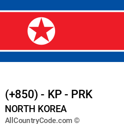 North Korea Country and phone Codes : +850, KP, PRK