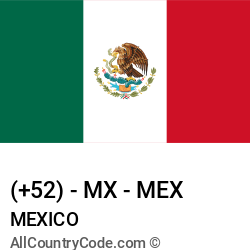 Mexico Country and phone Codes : +52, MX, MEX