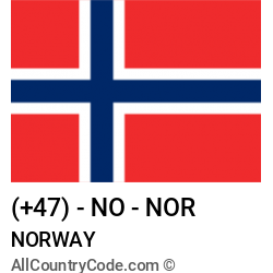 Norway Country and phone Codes : +47, NO, NOR