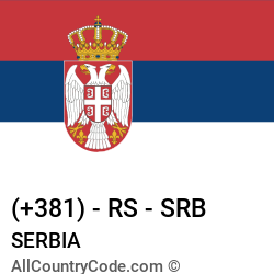 Serbia Country and phone Codes : +381, RS, SRB