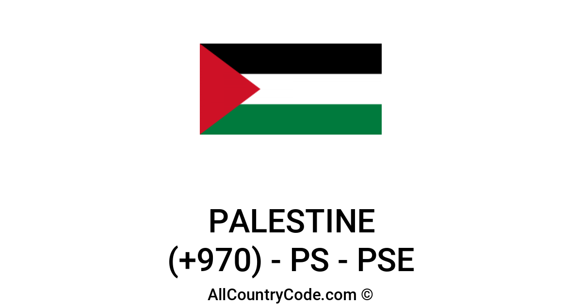 State Of Palestine Country Code