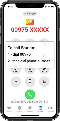 Bhutan 975 BT Country Code (BTN) | All Country Code