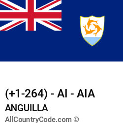 Anguilla Country and phone Codes : +1-264, AI, AIA Anguilla Country and phone Codes : +1-264, AI, AIA