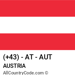 Austria Country and phone Codes : +43, AT, AUT