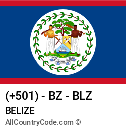 Belize Country and phone Codes : +501, BZ, BLZ