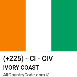Ivory Coast Country and phone Codes : +225, CI, CIV Ivory Coast Country and phone Codes : +225, CI, CIV