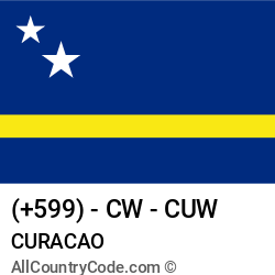 Curacao Country and phone Codes : +599, CW, CUW