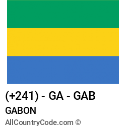 Gabon Country and phone Codes : +241, GA, GAB