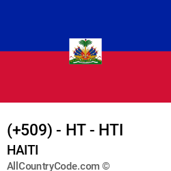 Haiti Country and phone Codes : +509, HT, HTI