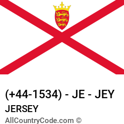 Jersey Country and phone Codes : +44-1534, JE, JEY