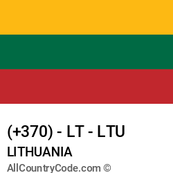 lithuania iso country code 2 digits