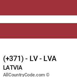 Latvia 371 LV Country Code (LVA) | All Country Code