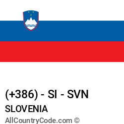 Slovenia Country and phone Codes : +386, SI, SVN Slovenia Country and phone Codes : +386, SI, SVN