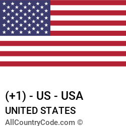 United States Country and phone Codes : +1, US, USA