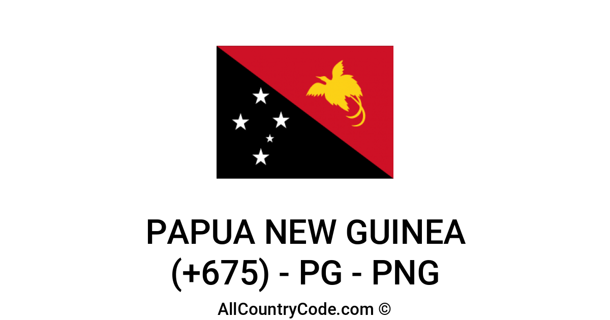 Papua New Guinea Country Code