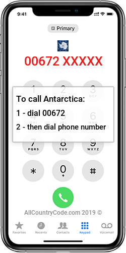 Antarctica 672 Country Code AQ ATA