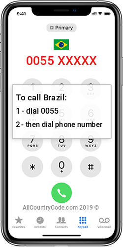 Brazil 55 Country Code BR BRA