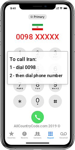 Iran 98 Country Code IR IRN