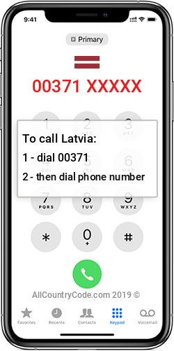 Latvia 371 LV Country Code (LVA) | All Country Code