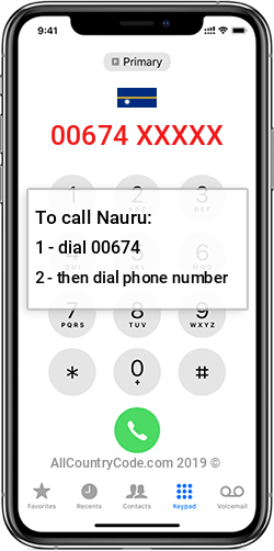 Nauru 674 Country Code NR NRU Nauru 674 Country Code NR NRU