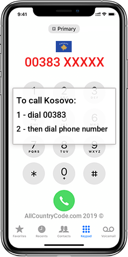 Kosovo 383 Country Code XK XKX
